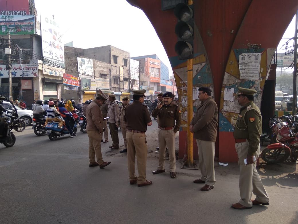 एसएसपी के आदेश पर यातायात व्यवस्था सुधार के लिए ट्रॉयल हुआ शुरू