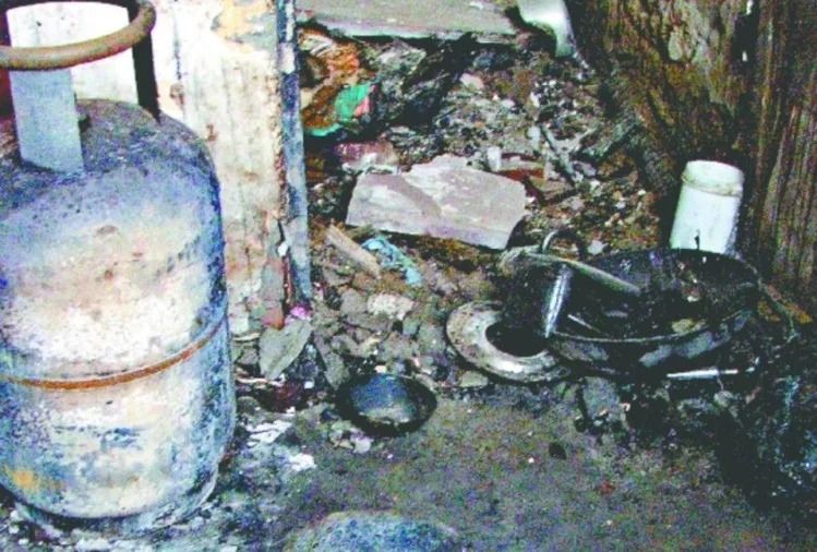 गैस रिफलिंग करते वक्त सिलेंडर में विस्फोट, मकान धराशायी, एक की मौत कई दबे होने की आशंका