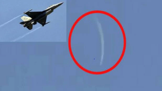 भारत में घुसे PAK F16 का देखें वीडियो, सुखोई ने हवा में किया ढेर