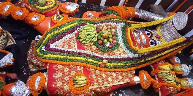 प्रयागराज : 25 दिन जल शयन से निकले श्रीहनुमान, हुई भव्य आरती