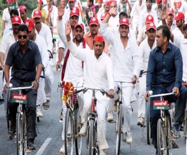 काकोरी से जनेश्वर पार्क तक सपा की साइकिल यात्रा आज
