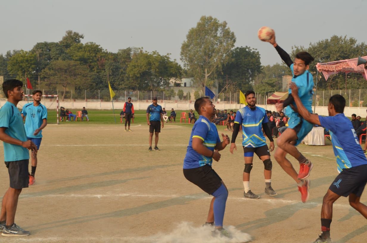 अखिल भारतीय अन्तर्विश्वविद्यालयी हैण्डबाल  प्रतियोगिता का आयोजन