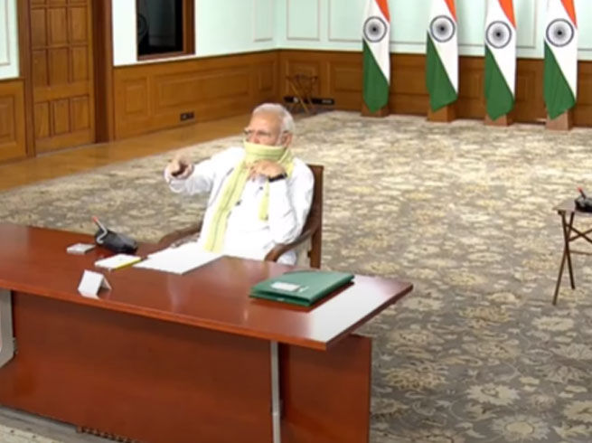 पीएम मोदी ने ई-ग्राम स्वराज पोर्टल का उद्घाटन किया।