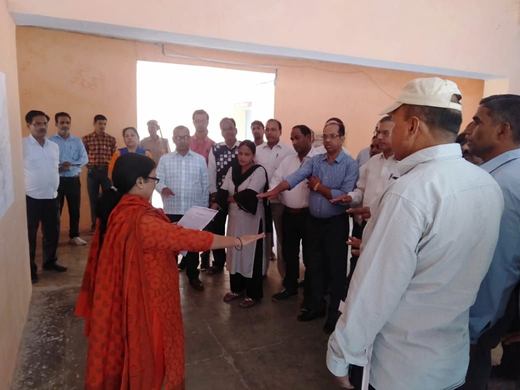 मुरादाबाद बिलारी सरकारी कार्यालयों में दिलाई शपथ
