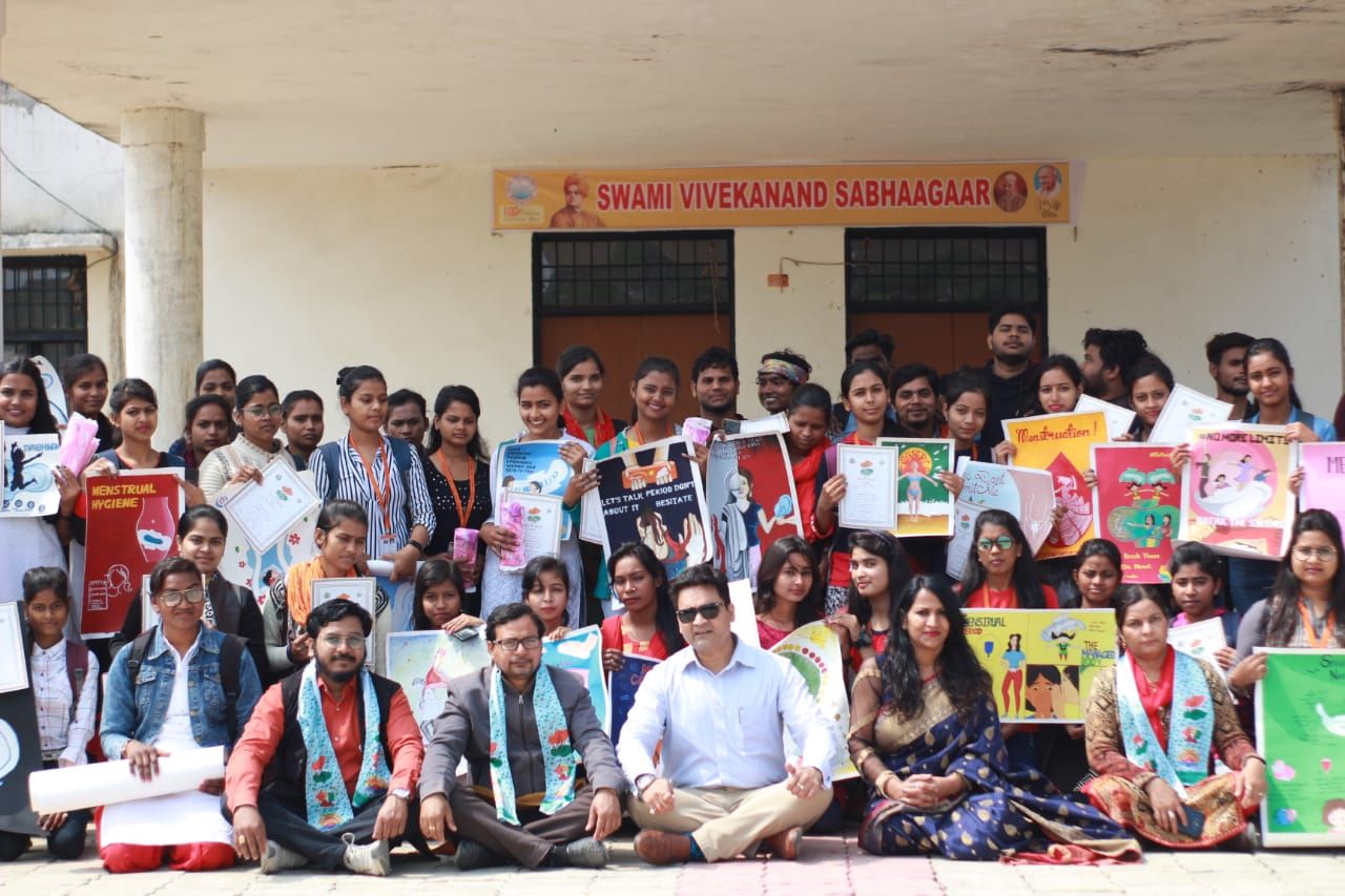 महिलाओं में मासिक धर्म -रक्षा एवं उपाय विषय के अंतर्गत चित्रकला कार्यशाला का आयोजन महिलाओं में मासिक धर्म -रक्षा एवं उपाय विषय के अंतर्गत चित्रकला कार्यशाला का आयोजन