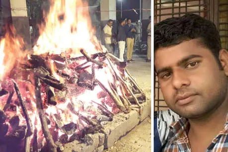 झांसी एनकाउंटर: परिजनों ने नहीं लिया पुष्पेंद्र का शव, पुलिस ने किया अंतिम संस्कार