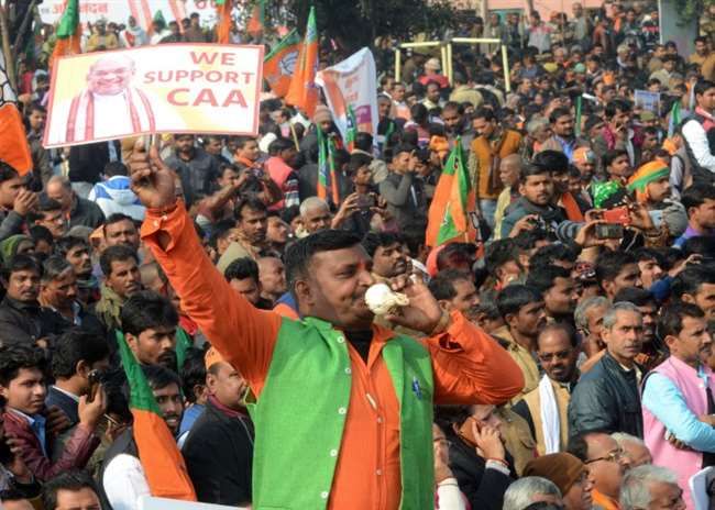 CAA समर्थकों को लामबंद करने में भाजपा सफल, रैलियों और पदयात्राओं में उमड़ी भीड़ से नेतृत्व उत्साहित