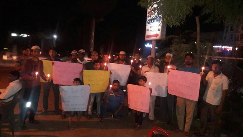 खिदमत ए आवाम ने आतंकवाद के खिलाफ निकाला विरोध मार्च