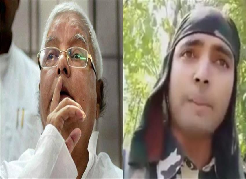 लालू की रैली पर फूटा जवान का गुस्सा