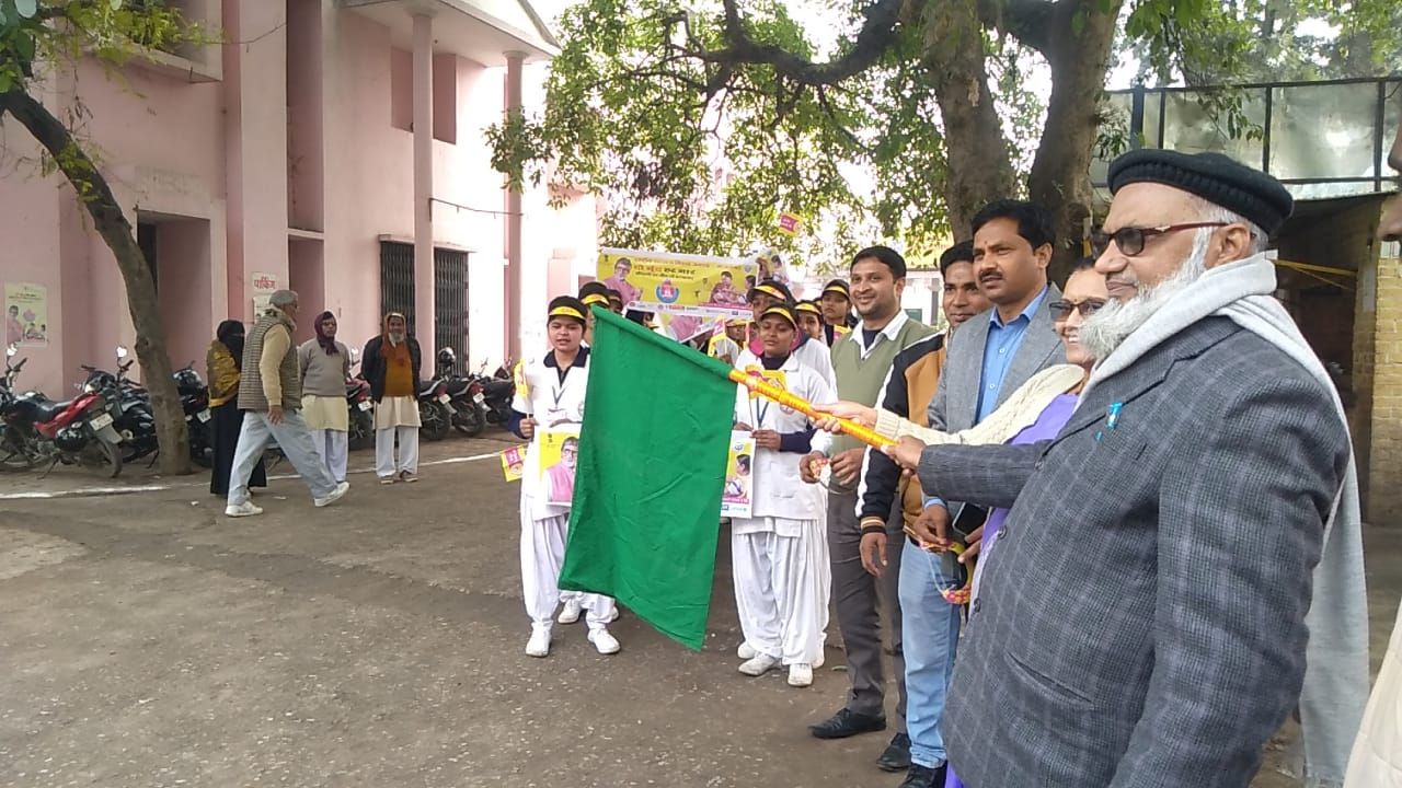 दो बूंद हर बार, पल्स पोलियो अभियान नर्सेज द्वारा रैली निकाली गई