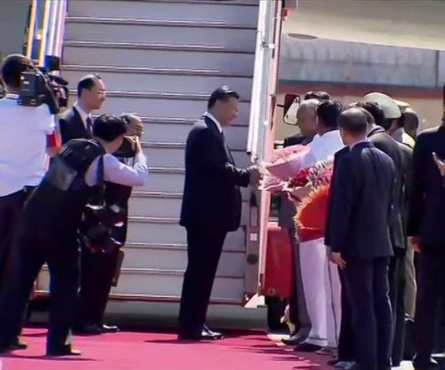 चेन्‍नई पहुंचे चिनफ‍िंग, पारंपरिक तरीके से हुआ स्‍वागत