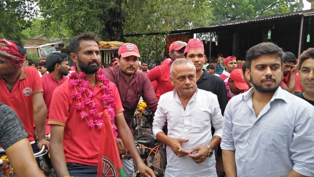 उन्नाव समाजवादी युवा चेतना रैली का जनपद पहुचने पर हुआ जोरदार स्वागत