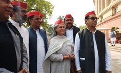 आते ही वायरल हुई ये तस्वीर, लोग बोले- समाजवादी सांसद संसद के बाहर,  फ्रेम के बाहर नरेश अग्रवाल