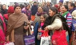 370 हटने के बाद पहली बार जम्मू कश्मीर के श्रद्धालु पहुंचे संगम नगरी प्रयागराज