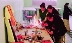 शिक्षण संस्थानों में हुआ सरस्वती पूजन