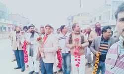 ग्राम विकास मंत्री का उरुवा ब्लॉक मुख्यालय पर हुआ स्वागत। ग्राम विकास मंत्री का उरुवा ब्लॉक मुख्यालय पर हुआ स्वागत।