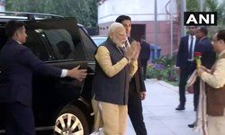 प्रधानमंत्री नरेंद्र मोदी दिल्ली में भाजपा मुख्यालय पहुंचे।