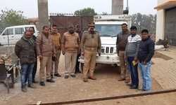 गौकसी के लिए ले जाए जा रहे हैं 7 पशु के साथ पिकअप धराया