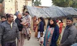 एसडीएम ने कई गांव में वितरित किया कम्बल