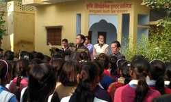 मुरादाबाद बिलारी विद्यार्थियों को बताए यातायात नियम