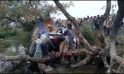 तेज रफ्तार से आ रही ट्रक अचानक अनियंत्रित होकर पलटी, जिसके चपेट में आने से एक ब्यक्ति की मौके पर मौत