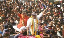 सनी देओल के रोड शो में लगे नारे- हिंदुस्तान जिंदाबाद था, जिंदाबाद है और जिंदाबाद रहेगा