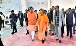 तैयार‍ियों का जायजा लेने प्रदर्शनी स्‍थल पहुंचे CM योगी, द‍िए आवश्‍यक द‍िशा-न‍िर्देश