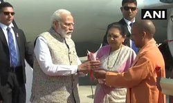 पीएम मोदी का एयरपोर्ट पर राज्यपाल और मुख्यमंत्री ने किया स्वागत