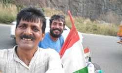 त्रिशिर की पहाड़ियों में पहुंची सायकिल यात्रा