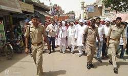 गठबंधन प्रत्याशी सपा-बसपा कार्यकर्ताओ के साथ कर रहे तूफानी जनसंपर्क