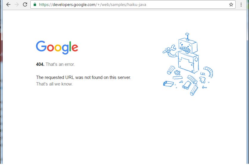 गूगल के वेबसाइट पैर भी ऐसे लिंक होते हैं जो नहीं खुलते !!