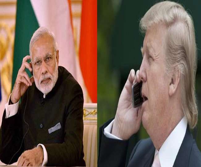 ट्रंप ने की मोदी से फोन पर बात, अमेरिका आने का दिया न्यौता ट्रंप ने की मोदी से फोन पर बात, अमेरिका आने का दिया न्यौता