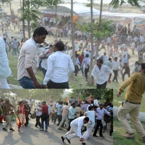 शिक्षामित्रों व पुलिस में मैदान-ए-जंग, पथराव व लाठीचार्ज में 12 घायल शिक्षामित्रों व पुलिस में मैदान-ए-जंग, पथराव व लाठीचार्ज में 12 घायल