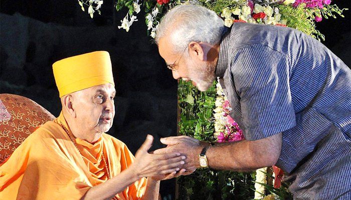 स्वामीनारायण पंथ के प्रमुख स्वामी को श्रद्धासुमन अर्पित करने मोदी जाएंगे गुजरात