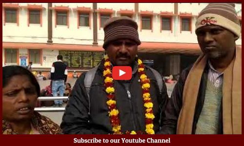 पीएम के गृह राज्य गुजरात से संविधान घर लेकर पीएम के संसदीय क्षेत्र वाराणसी पहुंचे सामाजिक कार्यकर्ताओ का हुआ जोरदार स्वागत