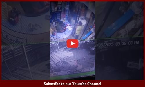 चंदौली में महिला पुलिसकर्मी का उत्पात, हार्डवेयर की दुकान में तोड़फोड़, सीसीटीवी में कैद वारदात