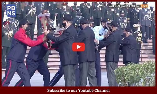 विजय दिवस: नेशनल वॉर मेमोरियल पर PM मोदी ने प्रज्जवलित की स्वर्णिम विजय मशाल