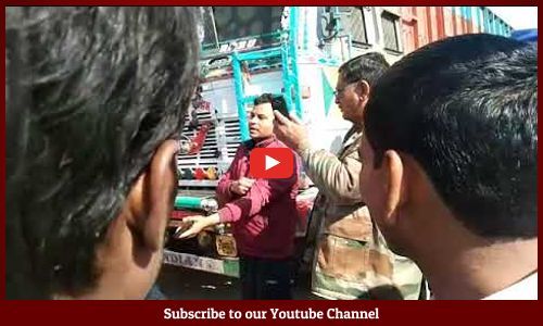 ओवरलोडिंग ट्रकों को एआरटीओ ने रोका तो ड्राइवरों ने एकजुट होकर किया पथराव