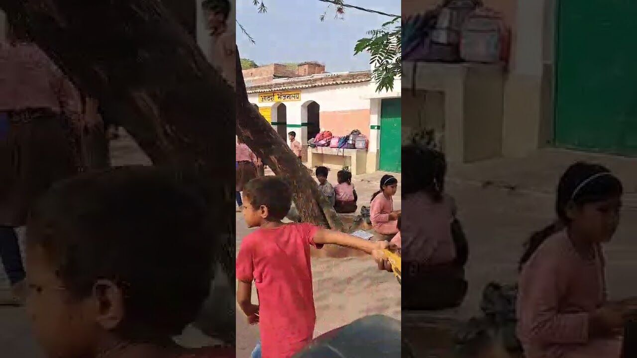 लखनऊ में प्राथमिक विद्यालय पर लगा ताला, सुबह से इंतज़ार करते रहे बच्चे - शिक्षक नहीं पहुंचे